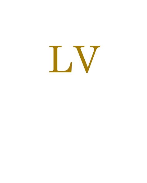 lv roman numerals